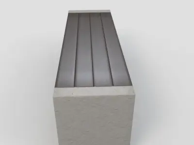 Outdoor Bench-2 3D model