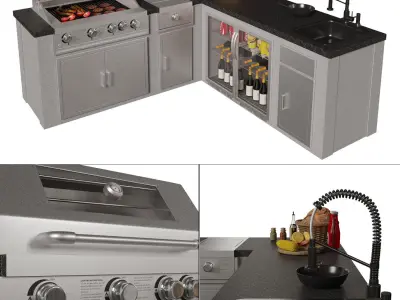 DRACO Outdoor Grill 3D model