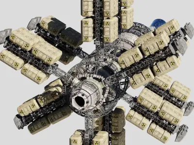 Cargo Spaceship 3D model