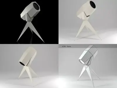 Humble Telescope Free 3D model