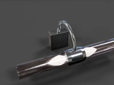 Mirror Light - Low Poly Low-poly 3D model