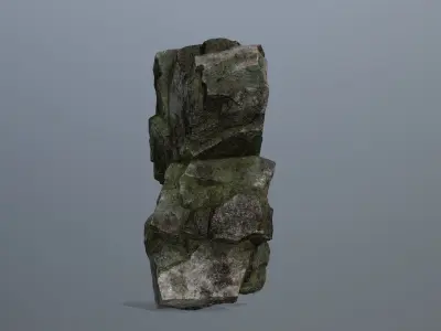 Rocks rock Low-poly 3D model purchase