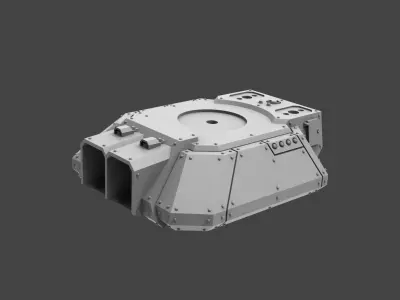 Armored Might MRHV - Slayer Turret and Weapons 3D print model