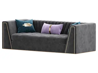 Modern Couch Floor Sofa 3D model