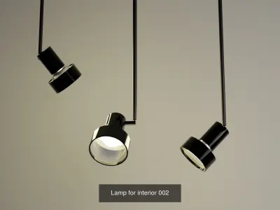 Lamp for interior collection 001 3D Model Pack