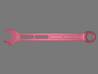 10mm M6 Combination wrenches Light-weight Shape of JIS standard 3D print model