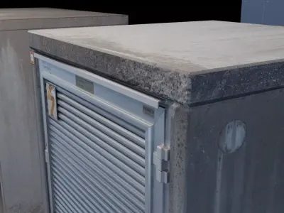 E10s Electrical Box 01 3D model