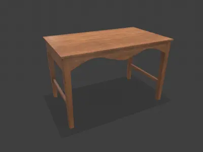  Simple Old wooden Table Low-poly PBR 