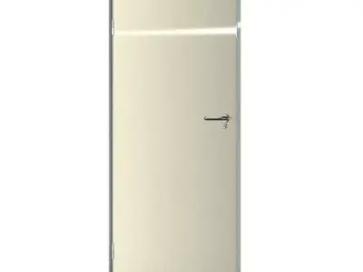 Classic White Door 3D model