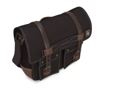 Haversack Bag Low Poly VR Ready 3D Model  Low-poly 3D model