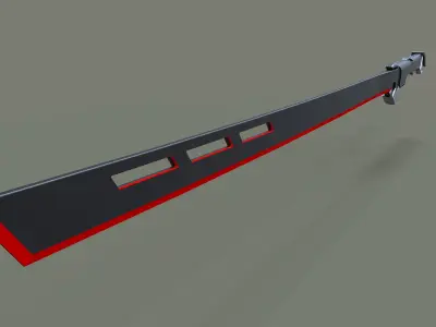 Sci-fi sword 3D model 2
