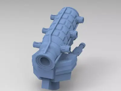 Nordor stylised telescope 3D model