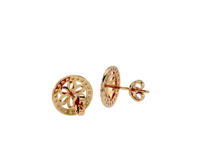 Light Minimalist Diamond Ring Earrings Pendant Set 3D print model order