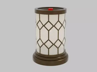 Bronze Lantern Tabletop Wax Warmer Free low-poly 3D model