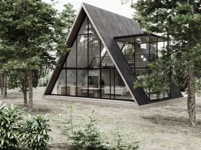 Triangle House by FGM 3D model