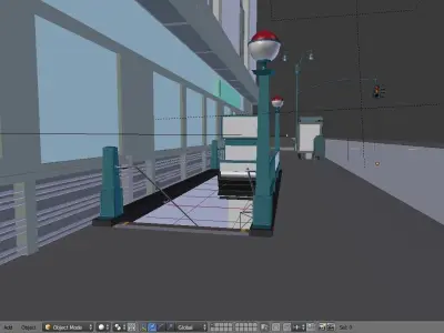 New York City Subway - Penn Station Metro 3D model