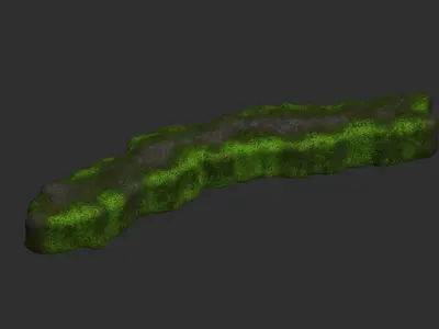 Rock Walkway 3 - Moss 2 Low-poly 3D model