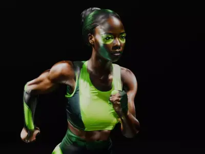 Cyberpunk Futuristic Athletic Female 3D model