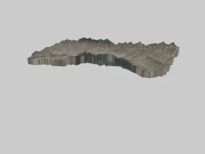 ULAANBAATAR City Low-poly 3D model