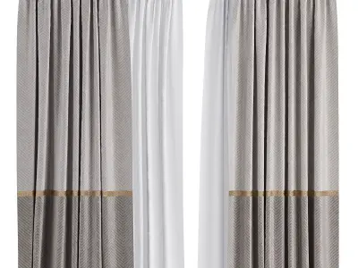 Curtain Set M64 3D model