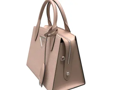 handbag prada bag leather Low-poly 3D model