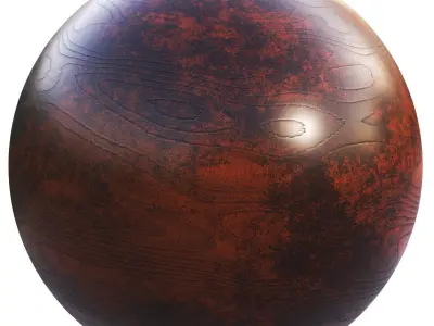 10 red wood PBR  SBSAR Texture