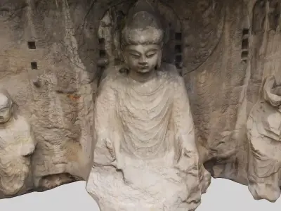 Deity Statue Sculpture37 3D model