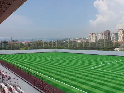 Football Soccer stadium 3D model 3D model