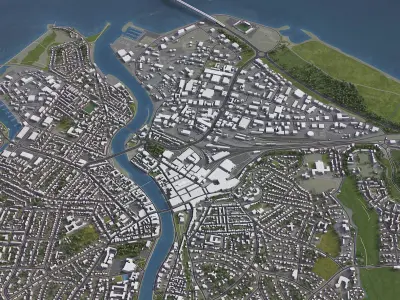 Inverness Low-poly 3D model purchase