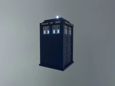 DOCTOR WHO - MATT SMITH TARDIS - Rogue Film Productions Low-poly 3D model