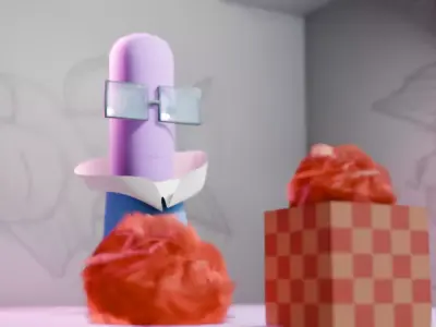 SNAIL  WEARING GLASS 3D model