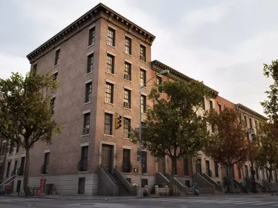 Suburbs City Pack Low-poly 3D model