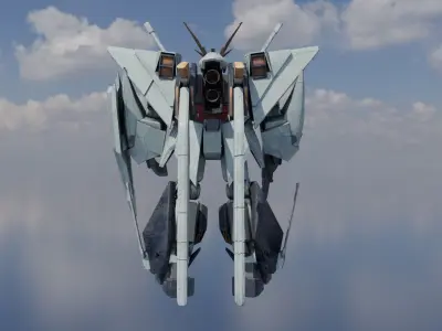 Mobile Suit Gundam Hathaway  RX-105-Gundam 3D model