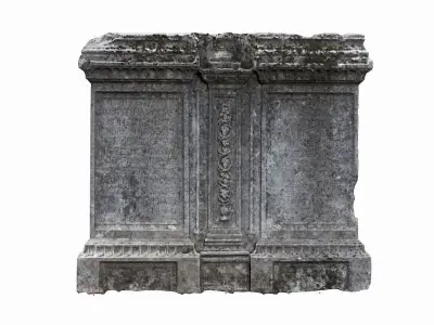 Tombstone roman tomb Low-poly 3D model