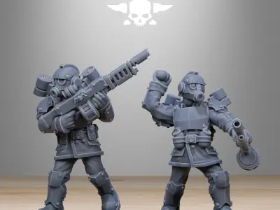GrimGuard Aero Troops 3D print model