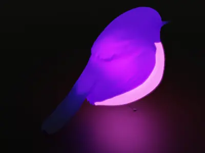 Pink Robin Indirect Lighting 3D model