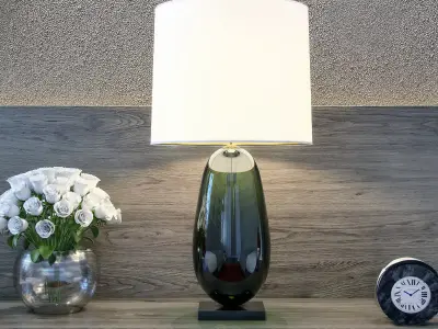 Porta Romana Coffee Bean Table Lamp 3D model