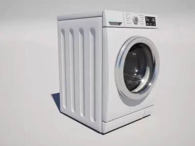 Washing Machine  Low-poly 3D model