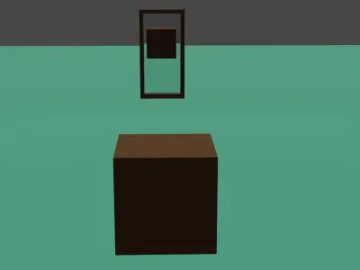 Mirror door 3D model