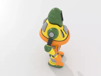 Generic Robot 2 BLEND-OBJ-FBX-DAE-GLB 3D model
