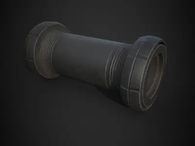 cycle handle grip lowpoly game asset