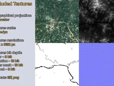 Wuzhou China City Landscape 3D Model 3D model