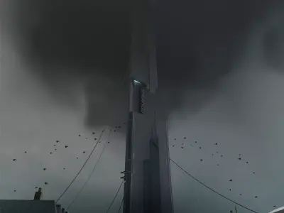 Half-Life 2 Citadel Low-poly 3D model