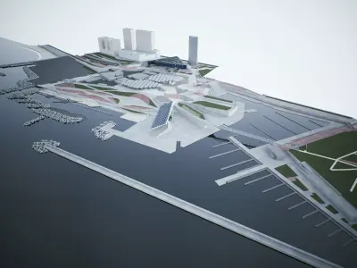 Barcelona Forum Park 3D model