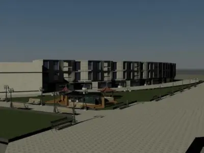 complex city 3D model