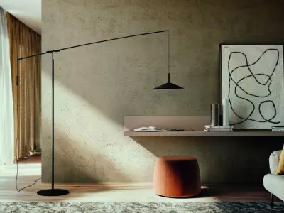 Modern Minimalist Counterbalance Floor Lamp 3D model