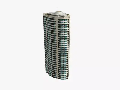 Admiralty Towers I Low-poly 3D model
