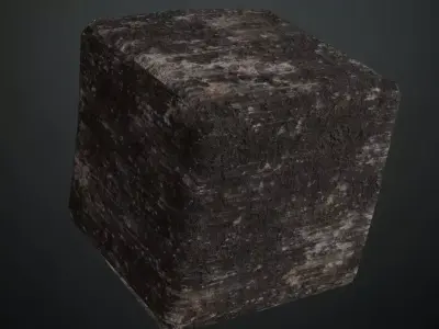 Rusty Dirty Blackish Metal Weathered PBR Seamless Texture