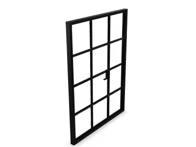 Industrial Steel-Frame Window - window 3D Model 3D model