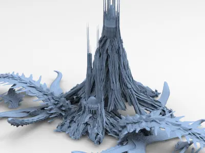 Kraken Under Ocean Temple floor design claws 2 3D model